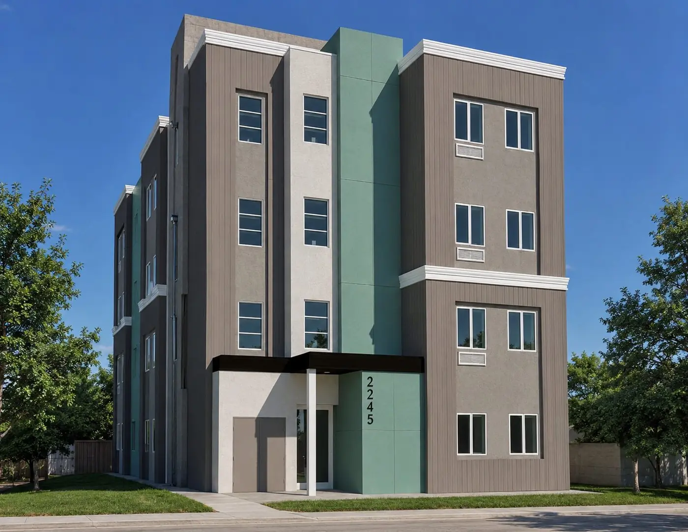 Exterior rendering of Haven on Amherst