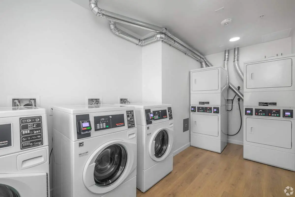 Community laundry room with front-load washers